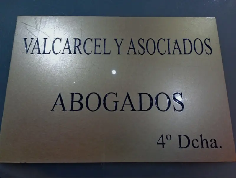 Placa Grabada Abogados
