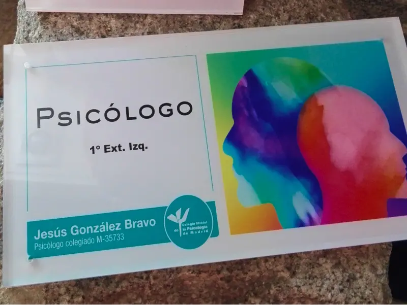 Placas Metacrilato Psicologo